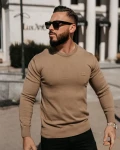 Sweter męski OLAVOGA ALAVOS 2026 brąz - maWer Fashion