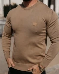 Sweter męski OLAVOGA ALAVOS 2026 brąz - maWer Fashion