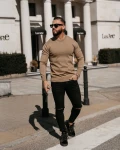 Sweter męski OLAVOGA ALAVOS 2026 brąz - maWer Fashion