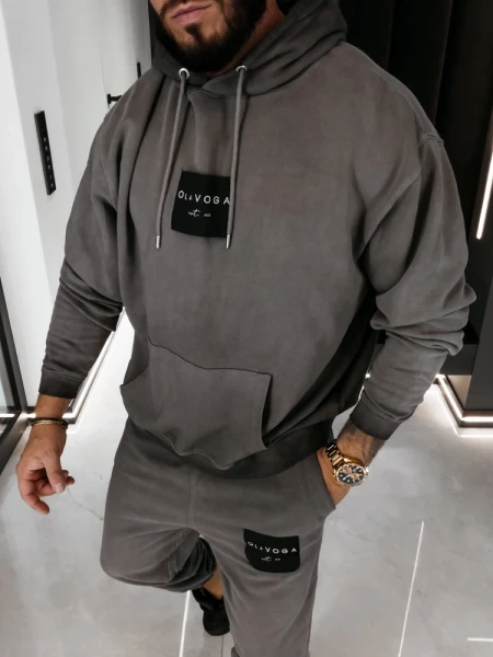 Komplet męski OLAVOGA MARICOL 2026 szary - maWer Fashion