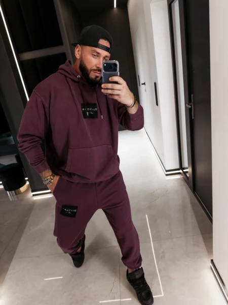 Komplet męski OLAVOGA MARICOL 2026 burgund  - maWer Fashion