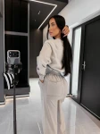 Komplet damski OLAVOGA VEIA 2026 szary - maWer Fashion