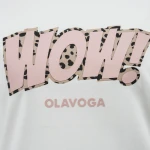 T-shirt damski OLAVOGA MARSH 2026 ecru - maWer Fashion