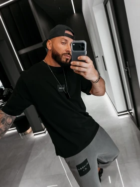 T-shirt męski OLAVOGA BARSON 2026 czarny