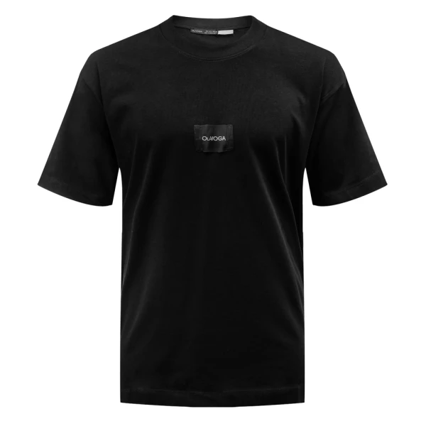 T-shirt męski OLAVOGA BARSON 2026 czarny - maWer Fashion