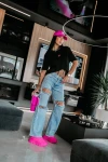 Spodnie damskie OLAVOGA CELABU 2026 niebieskie - maWer Fashion