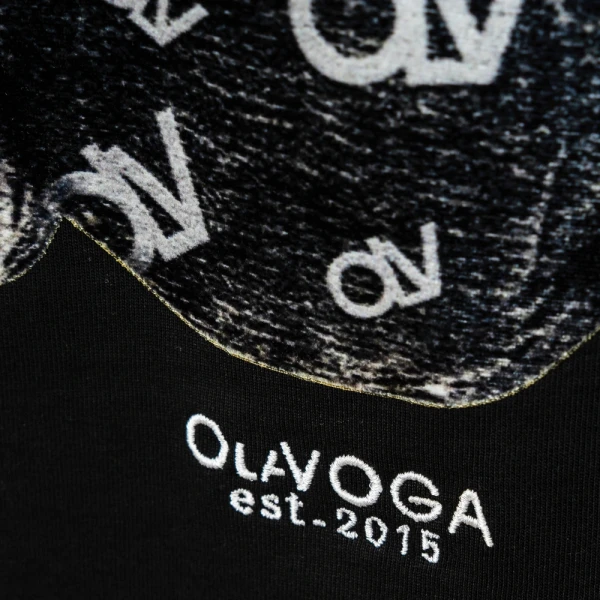 T-shirt męski OLAVOGA TADY 2026 czarny - maWer Fashion