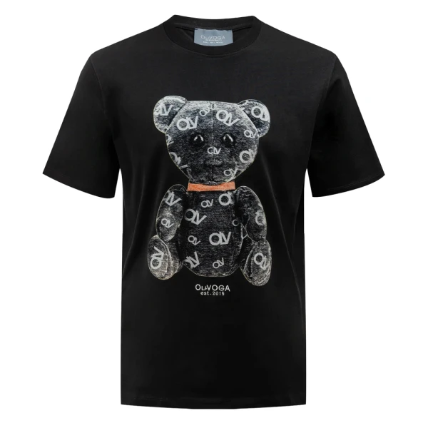 T-shirt męski OLAVOGA TADY 2026 czarny - maWer Fashion
