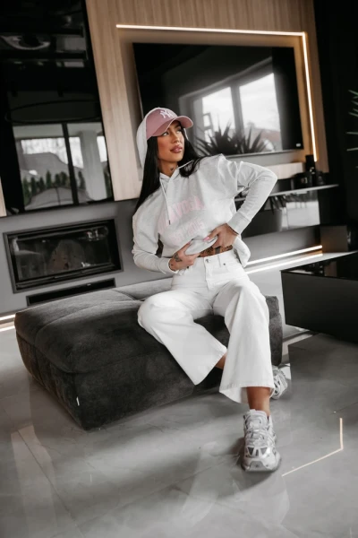 Bluza damska OLAVOGA KIRION 2026 szara - maWer Fashion