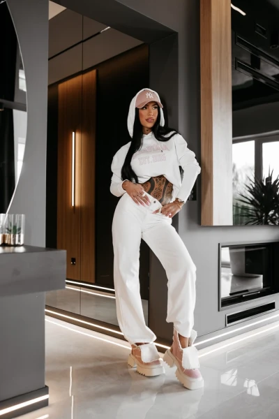 Bluza damska OLAVOGA KIRION 2026 ecru - maWer Fashion