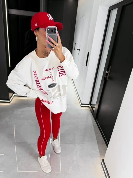 Bluza damska OLAVOGA APARE 2026 ecru - maWer Fashion