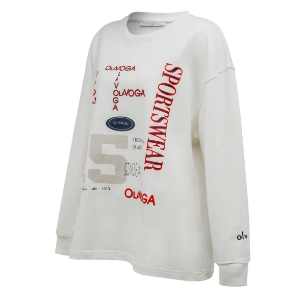 Bluza damska OLAVOGA APARE 2026 ecru - maWer Fashion