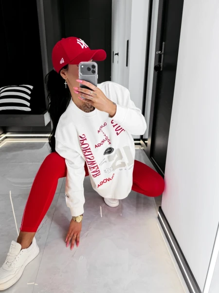 Bluza damska OLAVOGA APARE 2026 ecru - maWer Fashion