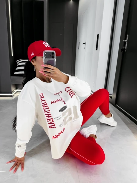 Bluza damska OLAVOGA APARE 2026 ecru - maWer Fashion