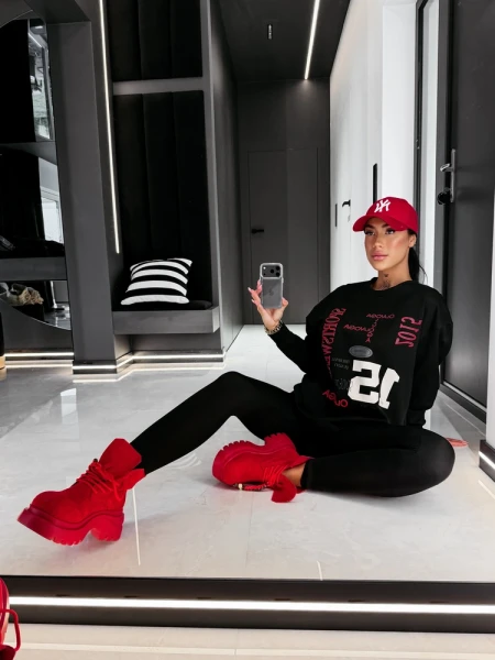 Bluza damska OLAVOGA APARE 2026 czarna - maWer Fashion