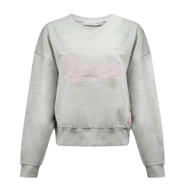 Bluza damska OLAVOGA YALEE 2026 szara - maWer Fashion