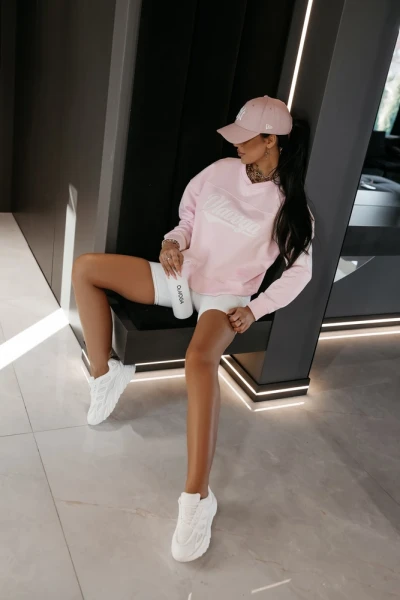 Bluza damska OLAVOGA YALEE 2026 pudrowy róż - maWer Fashion