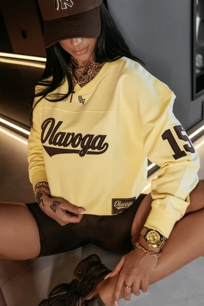 Bluza damska OLAVOGA YALEE 2026 żółta - maWer Fashion