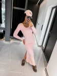 Sukienka OLAVOGA PISA 2026 różowa - mawer Fashion