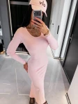 Sukienka OLAVOGA PISA 2026 różowa - mawer Fashion