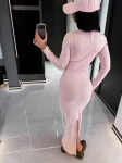 Sukienka OLAVOGA PISA 2026 różowa - mawer Fashion