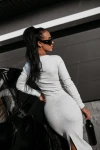 Sukienka OLAVOGA PISA 2026 szara - mawer Fashion