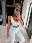 Komplet damski OLAVOGA LARISA 2026 miętowy - maWer Fashion