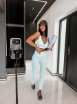 Komplet damski OLAVOGA LARISA 2026 miętowy - maWer Fashion