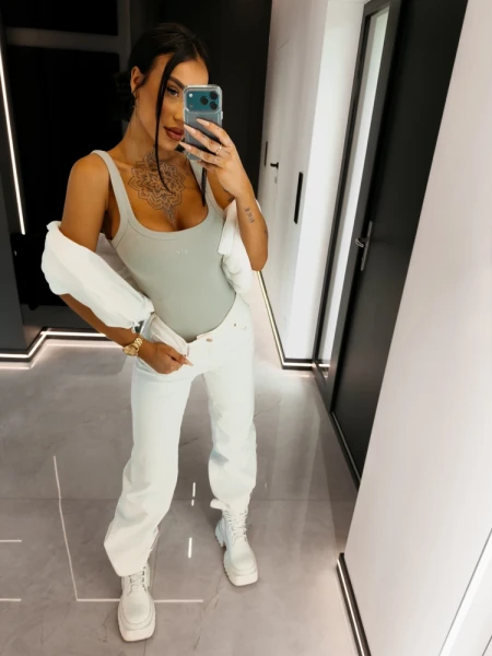 Body damskie OLAVOGA AKOPI 2026 khaki - maWer Fashion
