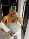 Body damskie OLAVOGA AKOPI 2026 khaki - maWer Fashion