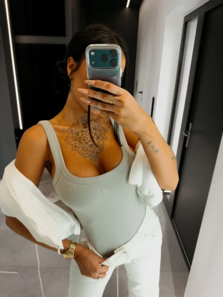 Body damskie OLAVOGA AKOPI 2026 khaki - maWer Fashion