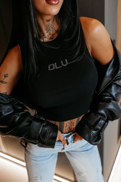 Top damski OLAVOGA STONY TOP 2026 czarny - maWer Fashion