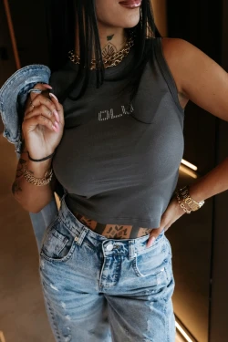 Top damski OLAVOGA STONY TOP 2026 grafitowy