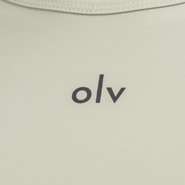 T-shirt damski OLAVOGA BASTU 2026 oliwkowy - maWer Fashion