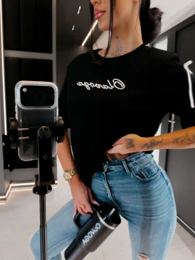 T-shirt damski OLAVOGA  AVELYNE 2026 czarny