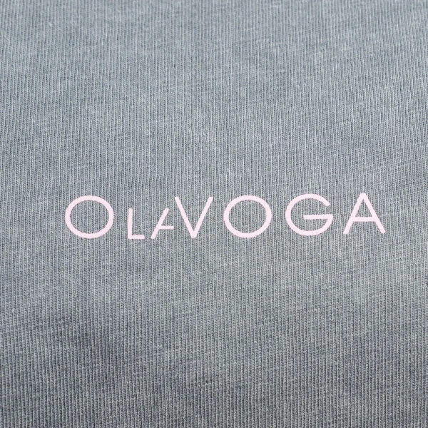T-shirt damski OLAVOGA ENORAI 2026 jasny szary - maWer Fashion