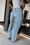 Spodnie damskie jeansy OLAVOGA SUSULU 2026 sky blue - maWer Fashion
