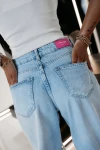 Spodnie damskie jeansy OLAVOGA SUSULU 2026 sky blue - maWer Fashion