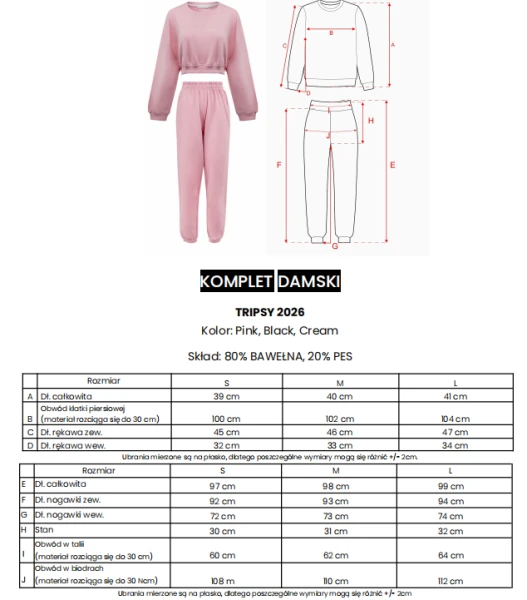 Komplet damski OLAVOGA TRIPSY 2026 czarny - maWer Fashion