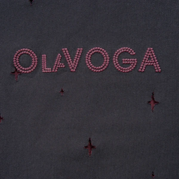 T-shirt damski OLAVOGA FIOVIIST 2026 czarny - maWer Fashion