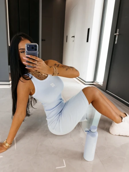 Sukienka OLAVOGA SALEM 2026 niebieska - maWer Fashion