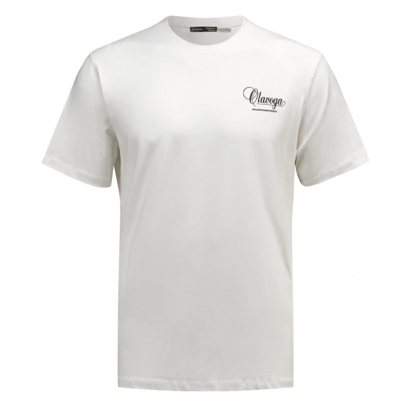 T-shirt męski OLAVOGA BREEZER 2026 ecru - maWer Fashion
