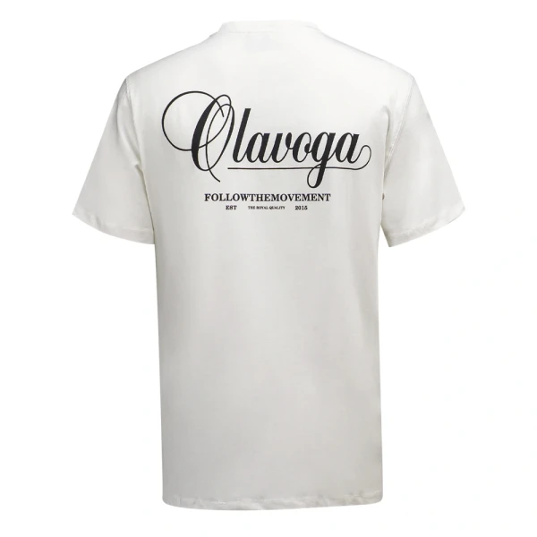 T-shirt męski OLAVOGA BREEZER 2026 ecru - maWer Fashion