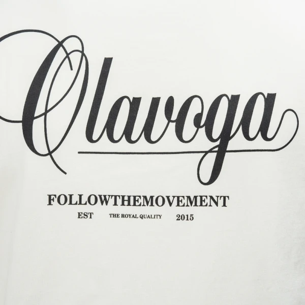 T-shirt męski OLAVOGA BREEZER 2026 ecru - maWer Fashion