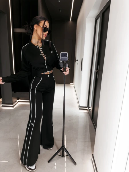 Komplet damski OLAVOGA FECTINA 2026 czarny - maWer Fashion