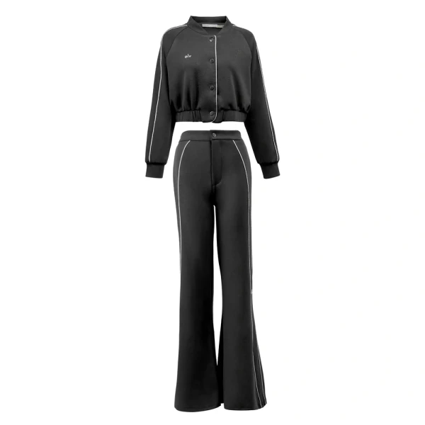 Komplet damski OLAVOGA FECTINA 2026 czarny - maWer Fashion