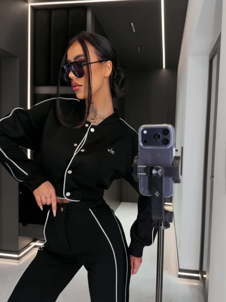 Komplet damski OLAVOGA FECTINA 2026 czarny - maWer Fashion