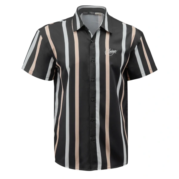 T-shirt męski OLAVOGA MIUS 2026 czarny - maWer Fashion