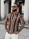 Koszula męska OLAVOGA MIUS 2026 brązowa - maWer Fashion
