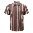 T-shirt męski OLAVOGA MIUS 2026 brązowy - maWer Fashion